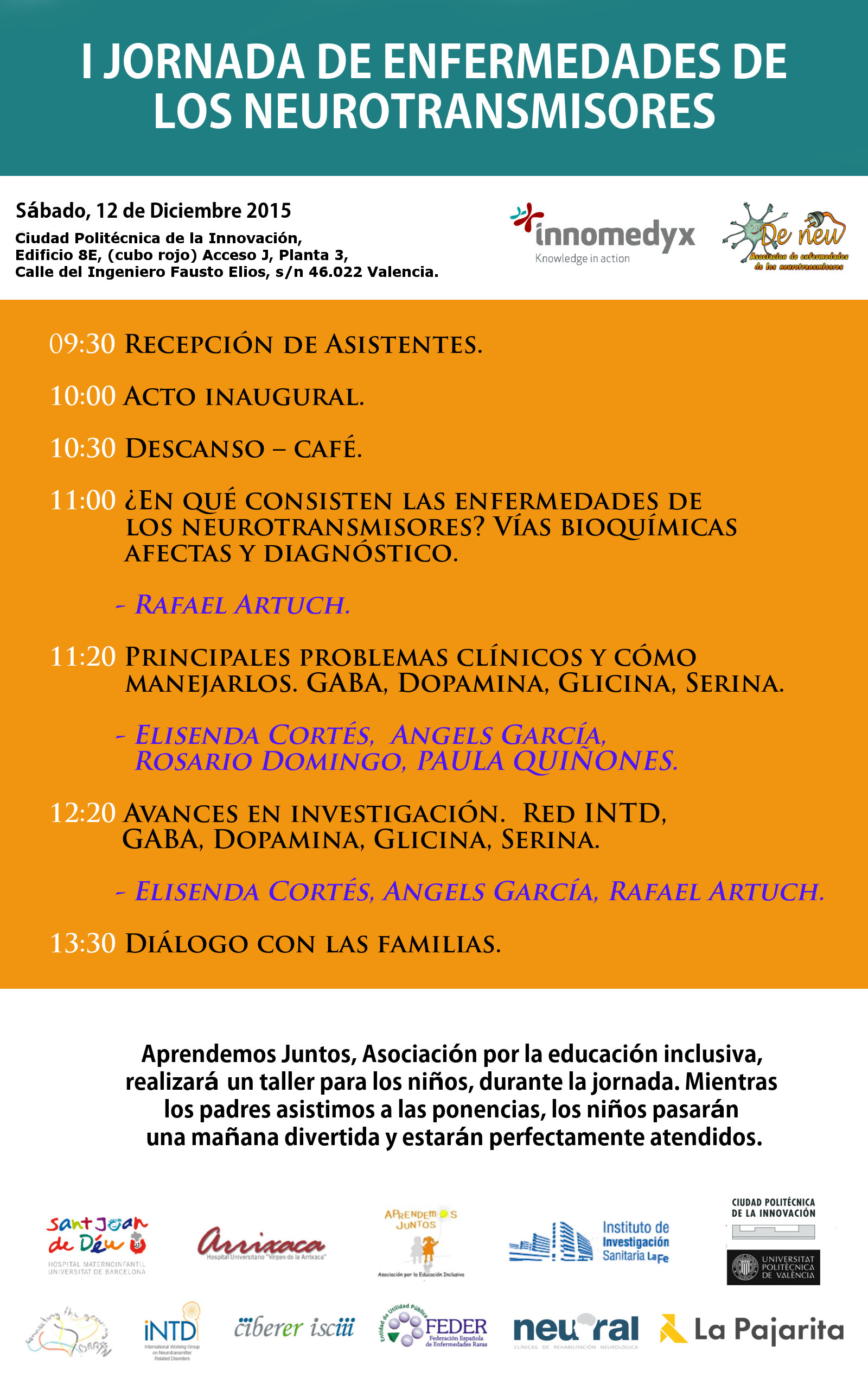 I Jornada de Enfermedades de los Neurotransmisores