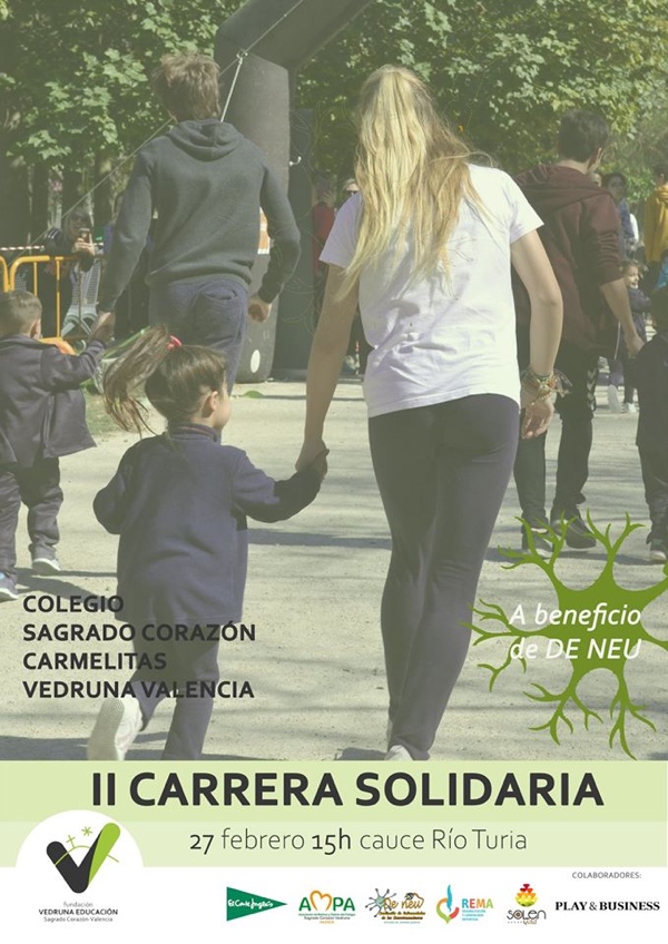 El Colegio Sagrado Corazón Vedruna de Valencia organiza su segunda carrera solidaria para visibilizar las enfermedades de los neurotransmisores