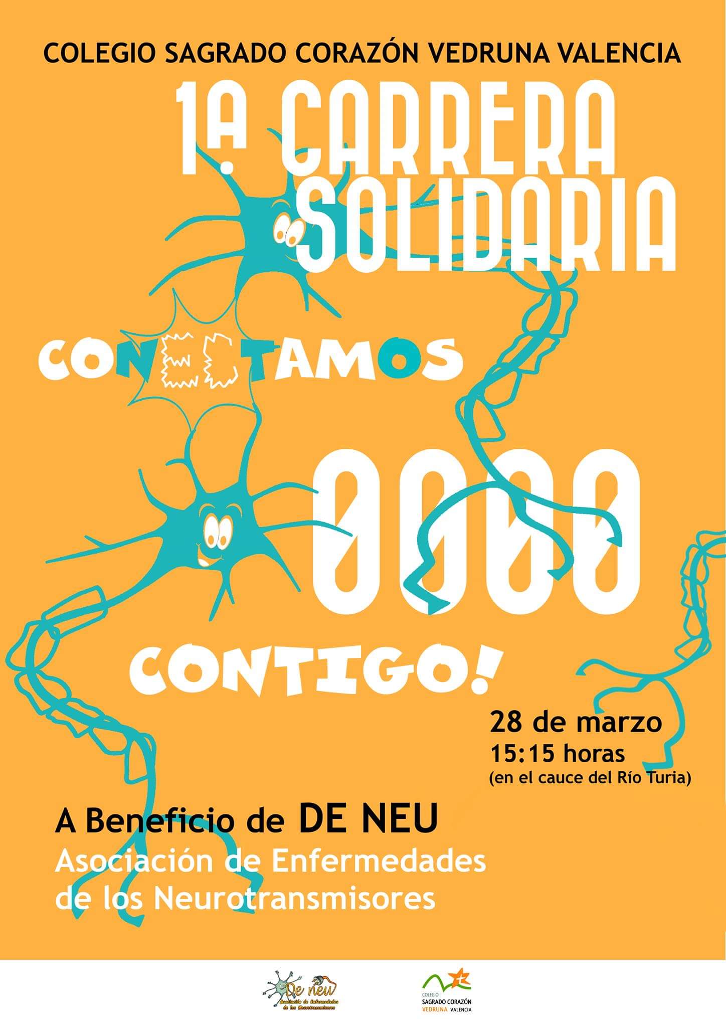 El Colegio Sagrado Corazón Vedruna organiza su primera carrera solidaria para visibilizar las enfermedades de los neurotransmisores.